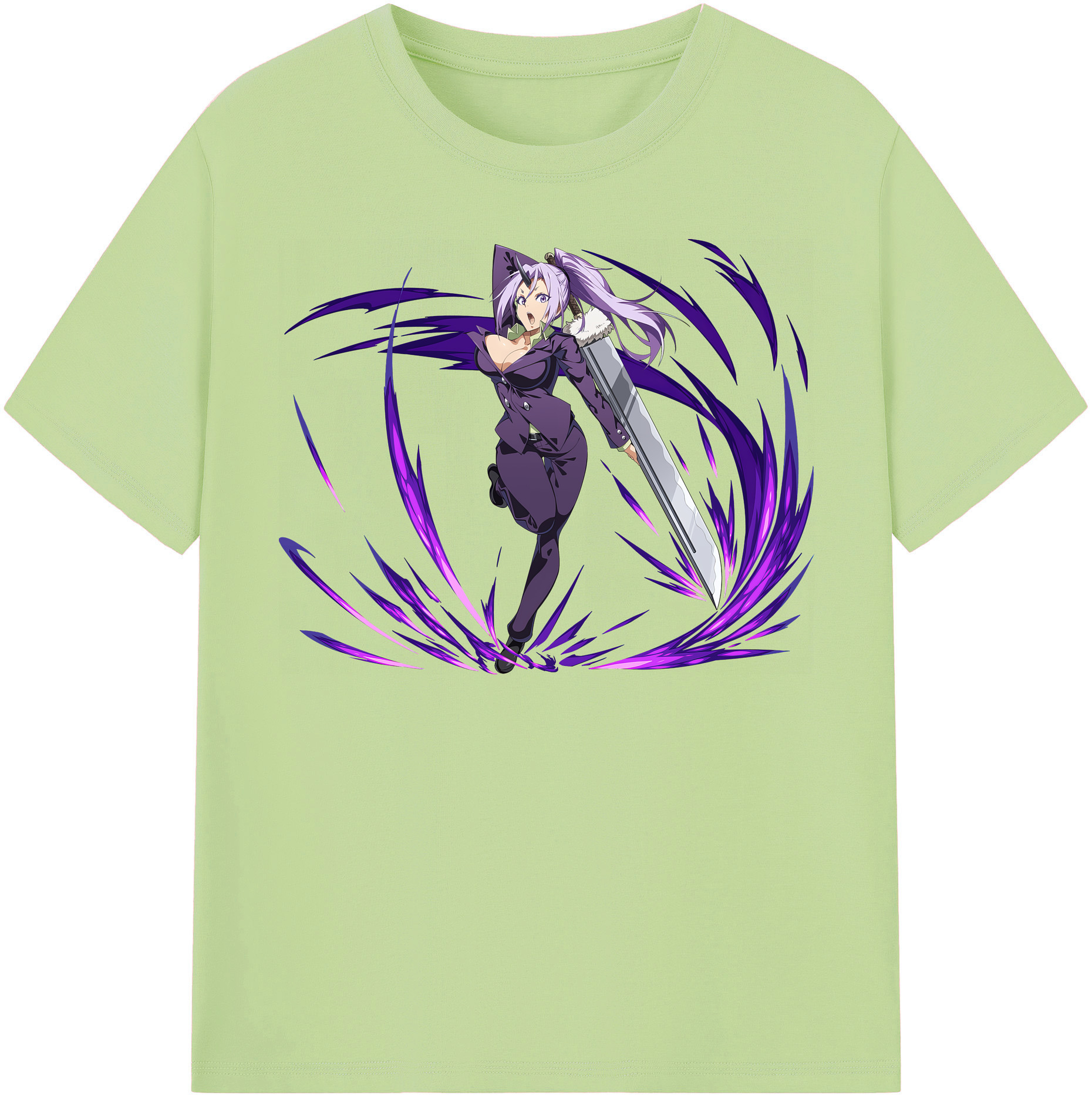 （画像用） 転スラ Regarding Reincarnated to Slime 綿100％半袖Tシャツ（フロントプリント）